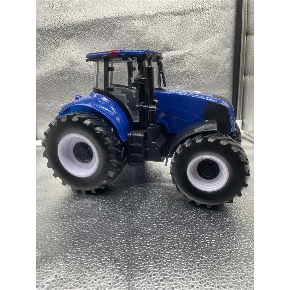 12"LONG ADVENTURE FORCE BLUE FARM TRACTOR LIGHTS UP WITH SOUNDS